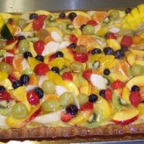 Plaque de tarte aux fruits frais